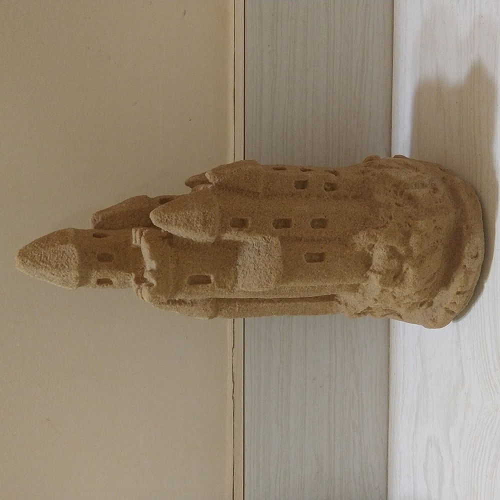Vintage 1980s Mr. Sandman Real Sand Castle Sculpture